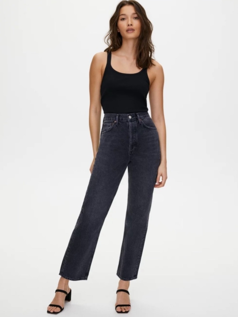 AGOLDE 90’s Jean in Vintage Washed Black Women Size 25